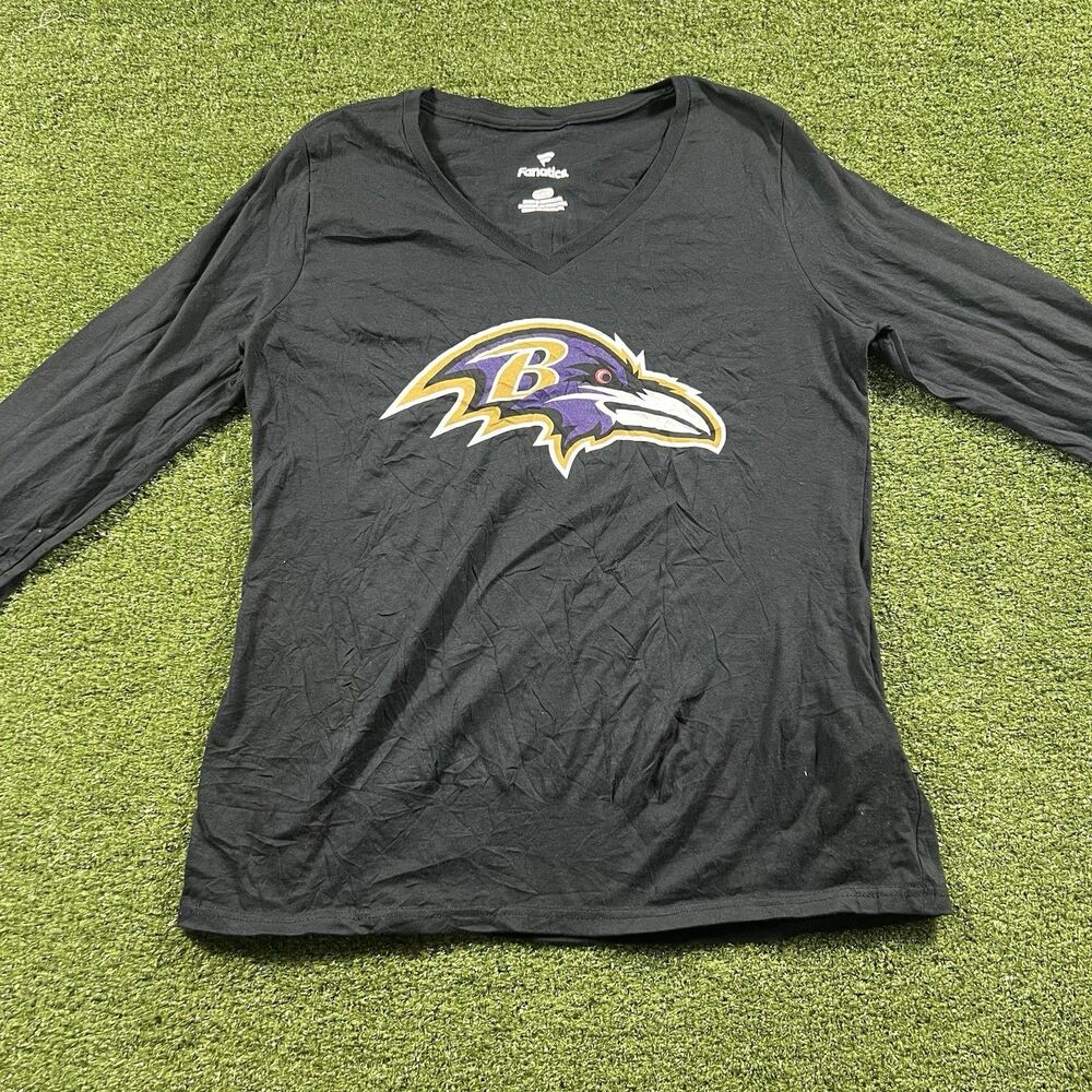 Baltimore Ravens Justin Tucker #9 Fanatics Women’s M Long Sleeve Shirt NWOT